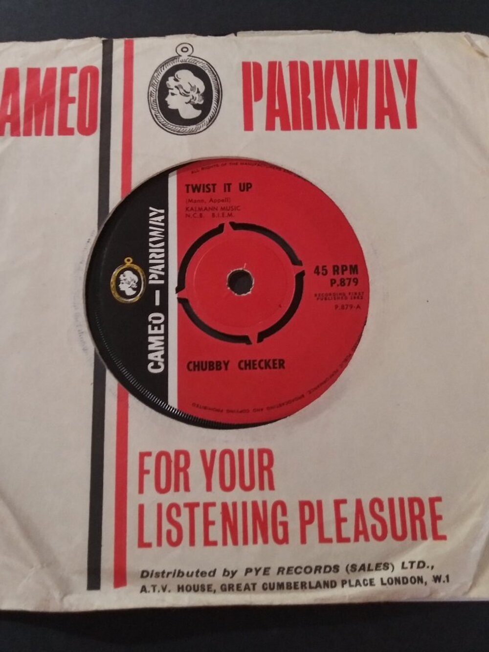 Chubby Checker – Twist It Up NM Original UK Import 45RPM Cameo P.879 Record 1963